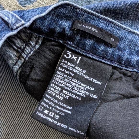 3 x 1 straight jeans 30 - Picture 3 of 5
